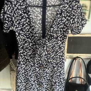 Floral Button-Down Dress